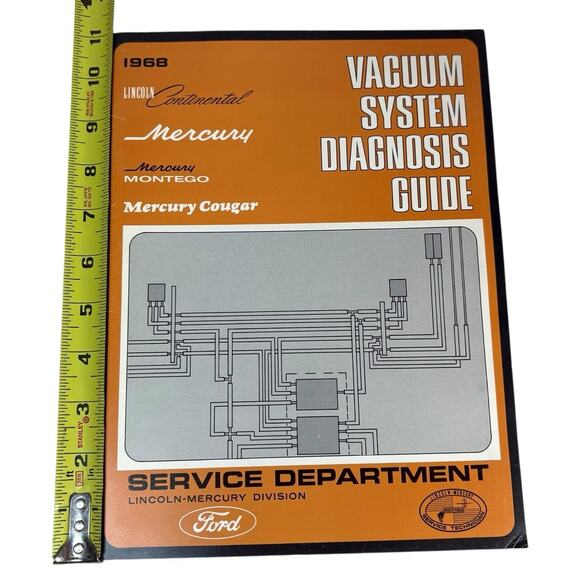 VTG 1968 Ford Lincoln Mercury Service Division Vacuum System Diagnosis Guide OEM - Picture 2 of 12